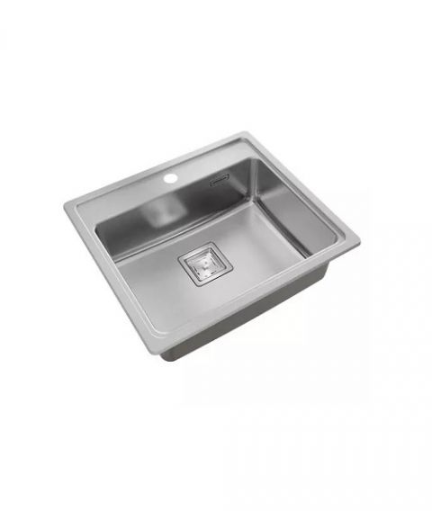 Pileta Simple de cocina modelo Quadra Mini Q55A 55,5x48,9x19 Johnson Acero