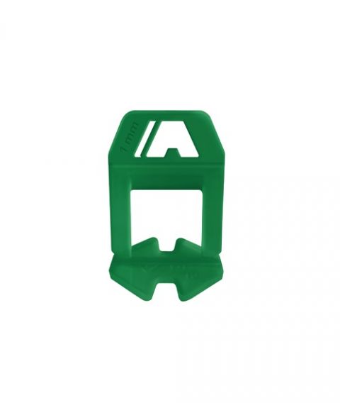 Atrim Espaciador Autonivelante 1mm Clip Slim Verde bolsa x 150 unid. Cód. 5090