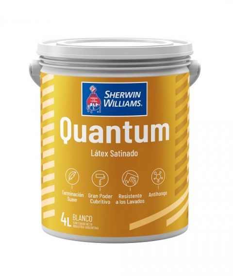 Quantum Látex Satinado Lavable x 4 L