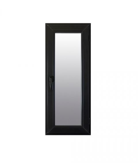 Ventana Raja Pvc Jet Black 0.45x0.90 Izq Nexo