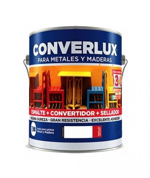 Converlux 3 En 1 Negro Brillante x 1/2 Lt