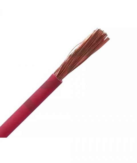 Cable unipolar por metro lineal rojo 1x6mm Cobrhil