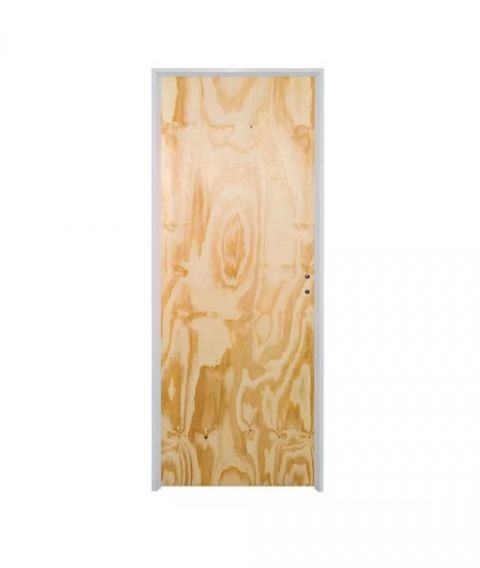 Puerta Placa 0,85x2,00 Izq Marco de aluminio Muro 7 Cm Herfasa