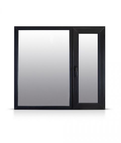 Ventana Sureña Moderna Negra Vidrio Dvh 1.20x1.50 Der Nexo