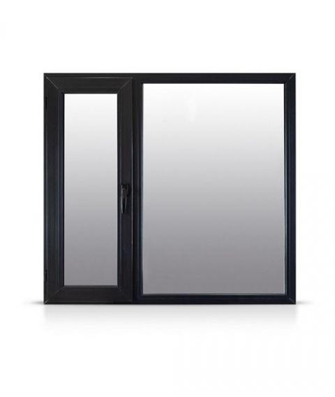 Ventana Sureña Moderna Negra Vidrio Dvh 1.20x1.50 Izq Nexo