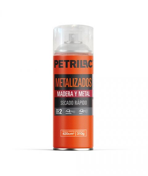 Aerosol Petrilac Metalizado Plata 420 Cm³