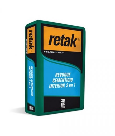 Revoque Cementicio Interior 30Kg Retak