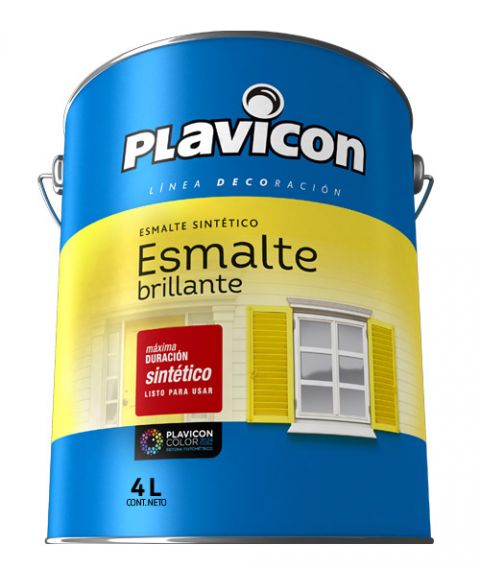 Plavicon Esmalte Sintetico Blanco Brillante X 4L