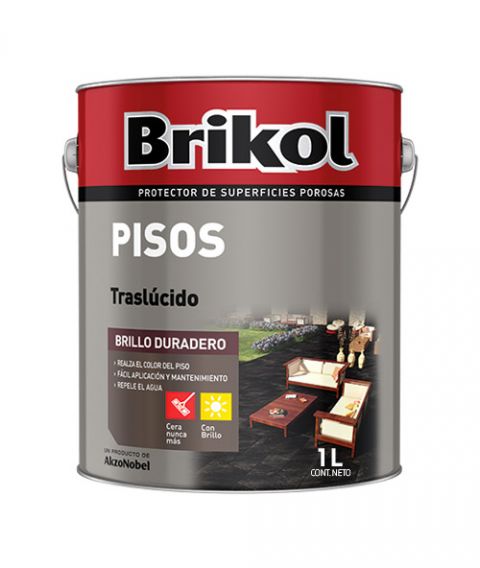 Brikol Pisos Negro X 4L