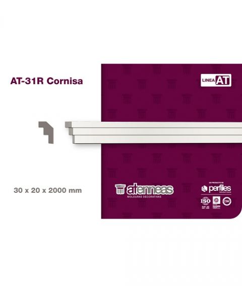 Moldura de telgopor Atenneas Mod. AT-31R x 2mts c/u