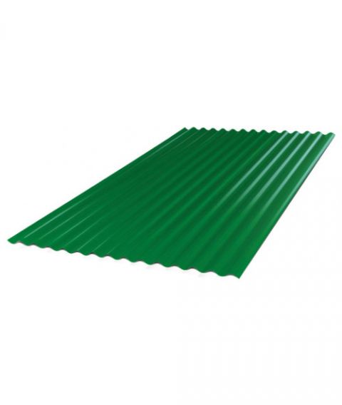 Chapa Canaleta Verde C25 1,10x0,25m