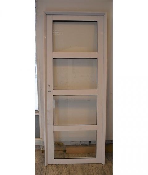 Puerta Linea Herrero 36 mm P16 Blanca 80x200 cm Der Abermax