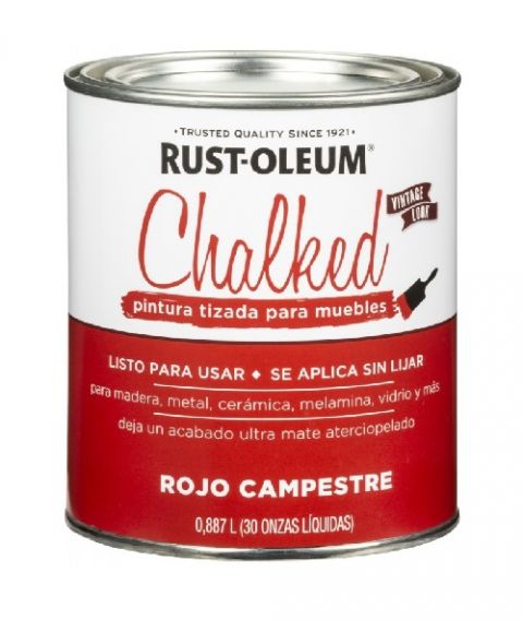 Rust-Oleum Chalked Brochable Rojo Campestre 0,887 L