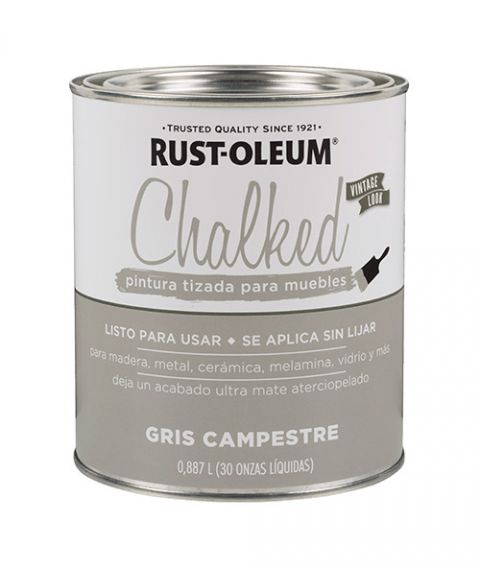 Rust-Oleum Chalked Brochable Gris Campestre 0,887 L