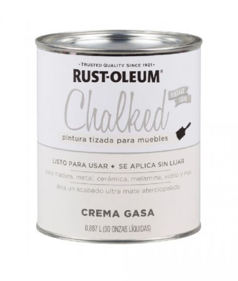 Rust-Oleum Chalked Brochable Crema Gasa 0,887 L