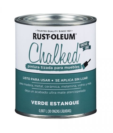 Rust-Oleum Chalked Brochable Verde Estanque 0,887 L