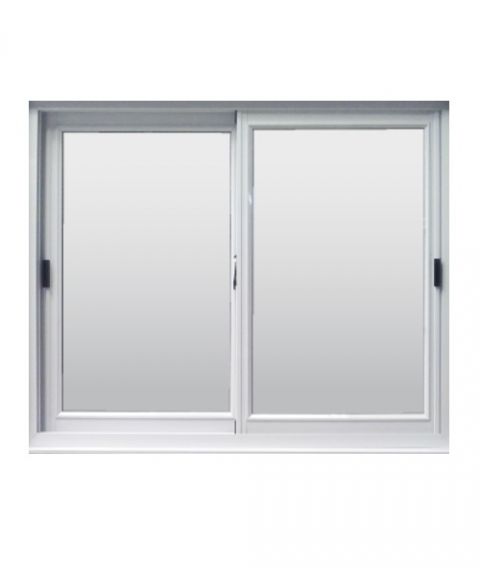 Ventana Corrediza Herrero Vidrio Entero 100x90cm Sistema Compacto Abermax