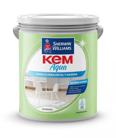 Kem Aqua Blanco Esmalte Satinado 1L